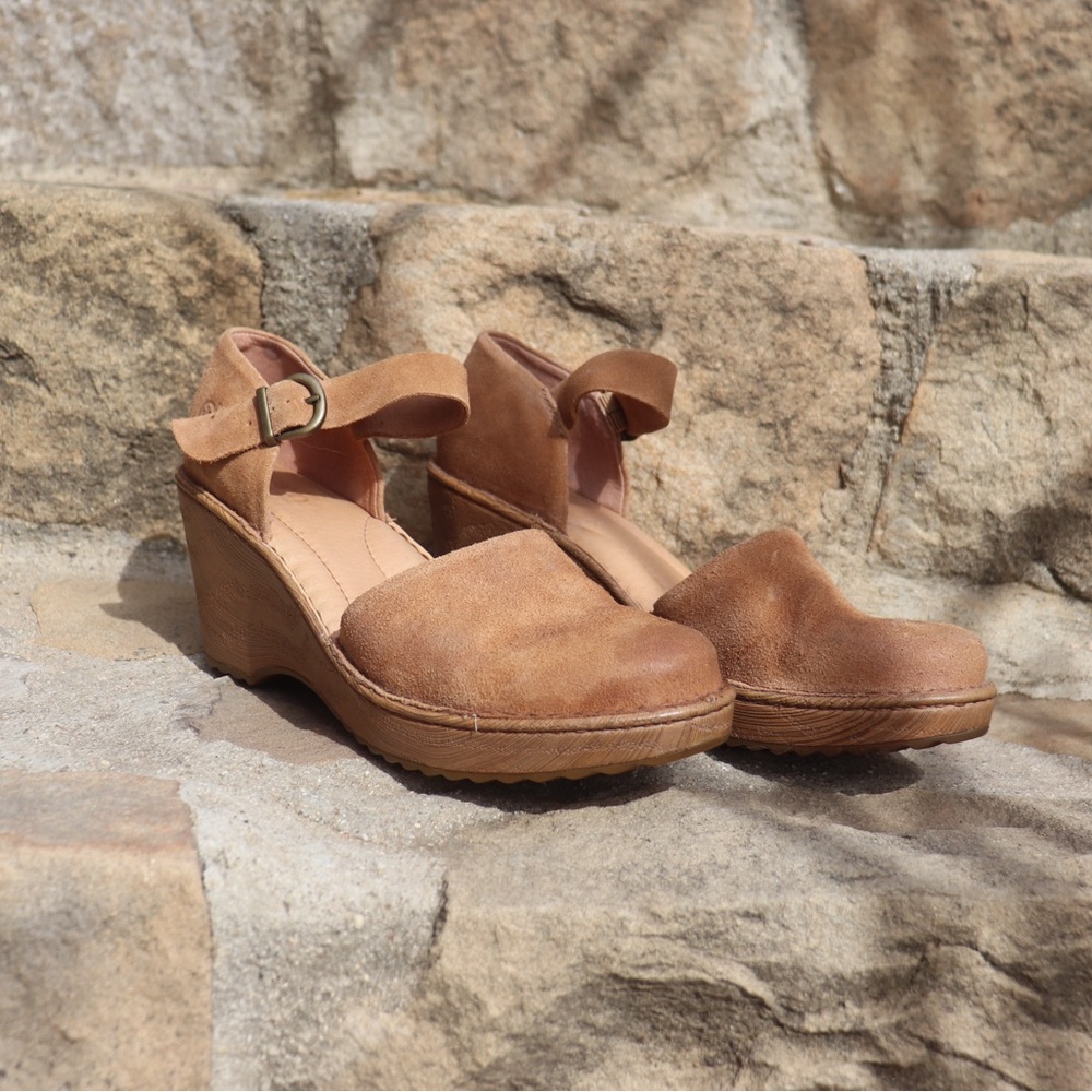 Born Khele Leather Heel with Ankle Strap